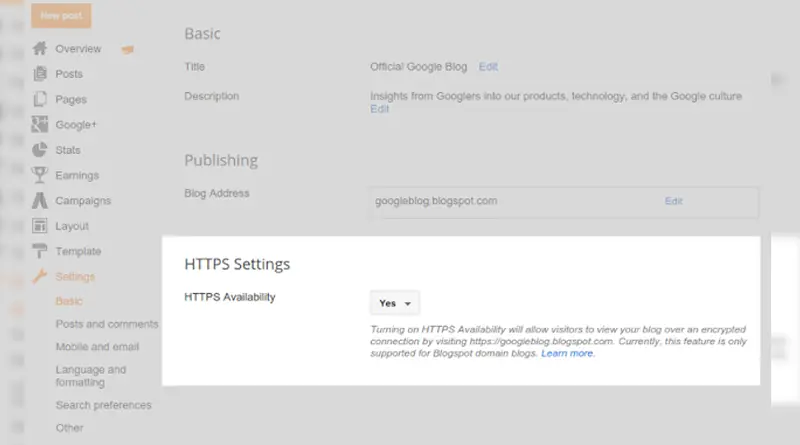 Yeay, Fitur HTTPS Blogspot Melengkapi Update Keamanan Blogspot
