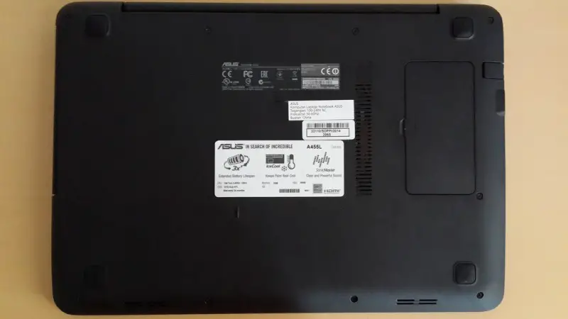 Back - ASUS A455LD