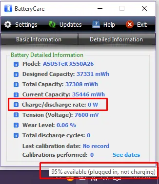 Auto Cut-off Baterai laptop Asus