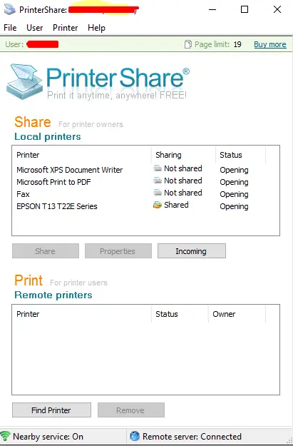 Printer Share - Share