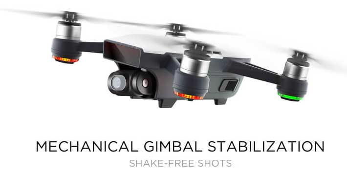 DJI spark gimbal-stabilization