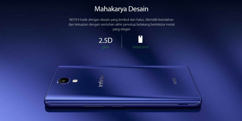 Infinix Note 4 - Desain