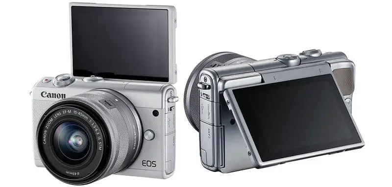 Canon EOS M100_layar