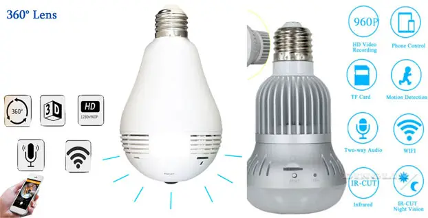 Kamera Pengintai Lampu Bulb