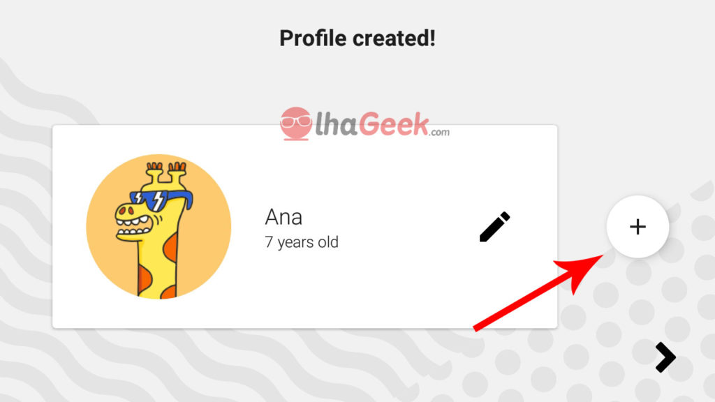 Create New Profile + Youtube Kids