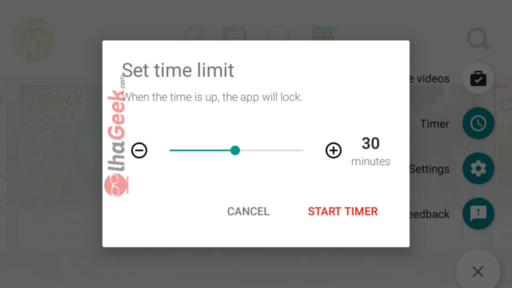 Timer - YouTube Kids