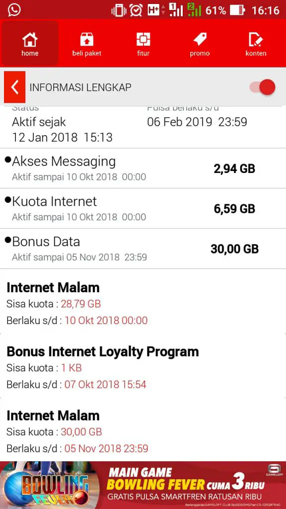 Paket Internet Kuota Smartfren