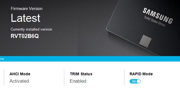 Rapid Mode - SSD Samsung
