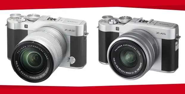 Fujifilm X-A5 vs X-A3 Fujifilm X-A5 vs X-A3