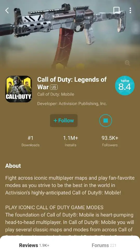 Download Install Game Call of Duty: Mobile