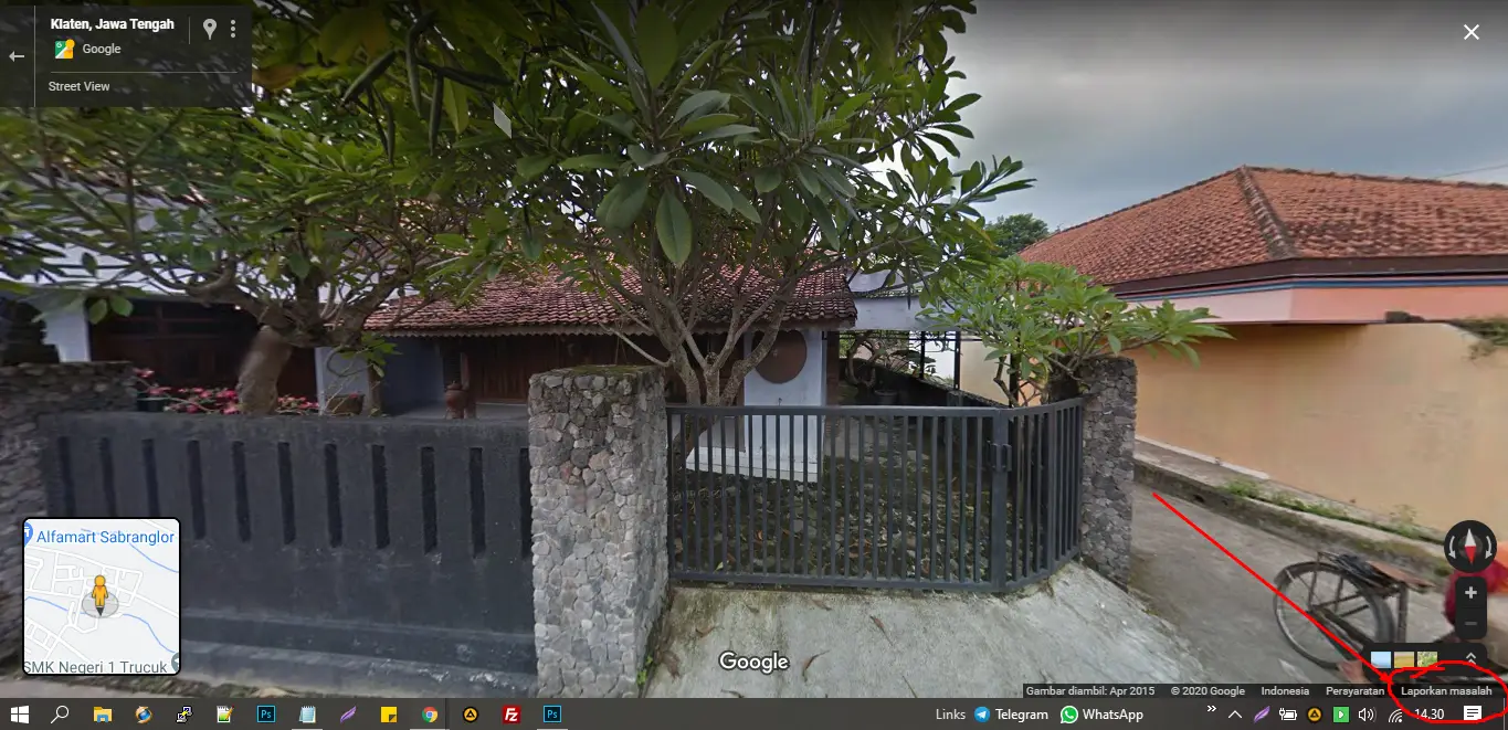 Google Street View - Laporkan Masalah