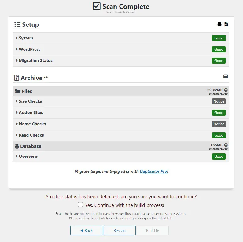 Duplicator WordPress Plugin