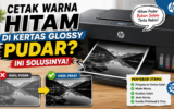 Cetak Warna Hitam Printer HP Pudar