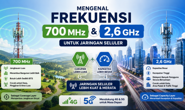 Frekuensi 700 MHz dan 2,6 GHz
