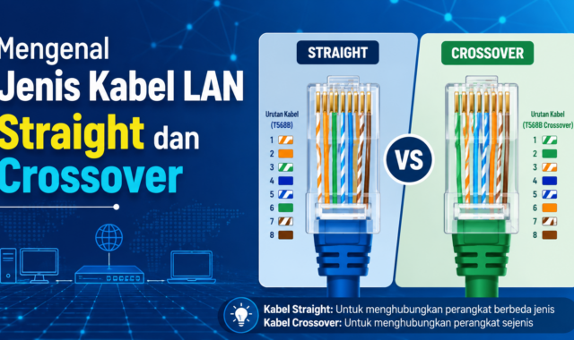 Jenis Kabel LAN Straight dan Crossover