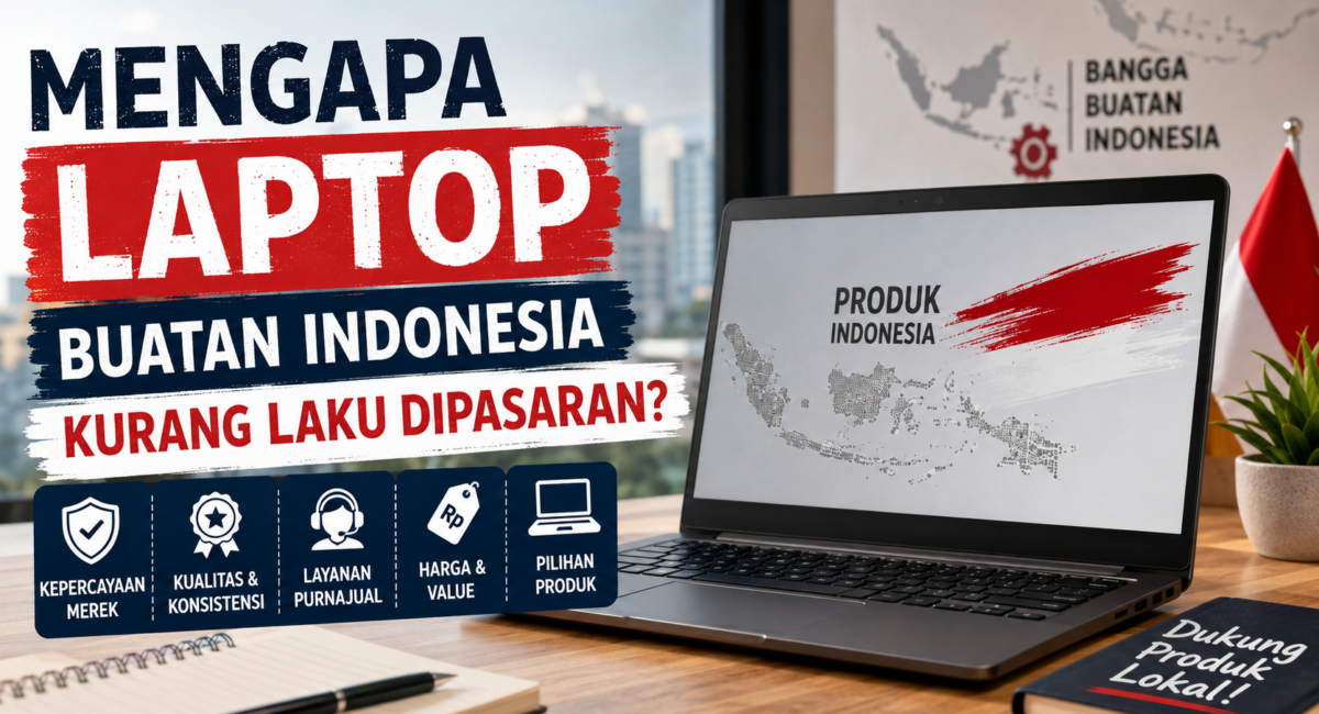 Mengapa Laptop Buatan Indonesia Kurang Laku di Pasaran? 1 Laptop Buatan Indonesia
