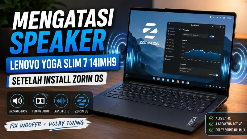 Mengatasi Speaker Lenovo Yoga Slim 7 14IMH9 di Zorin OS 1 Speaker Lenovo Yoga Slim 7 14IMH9