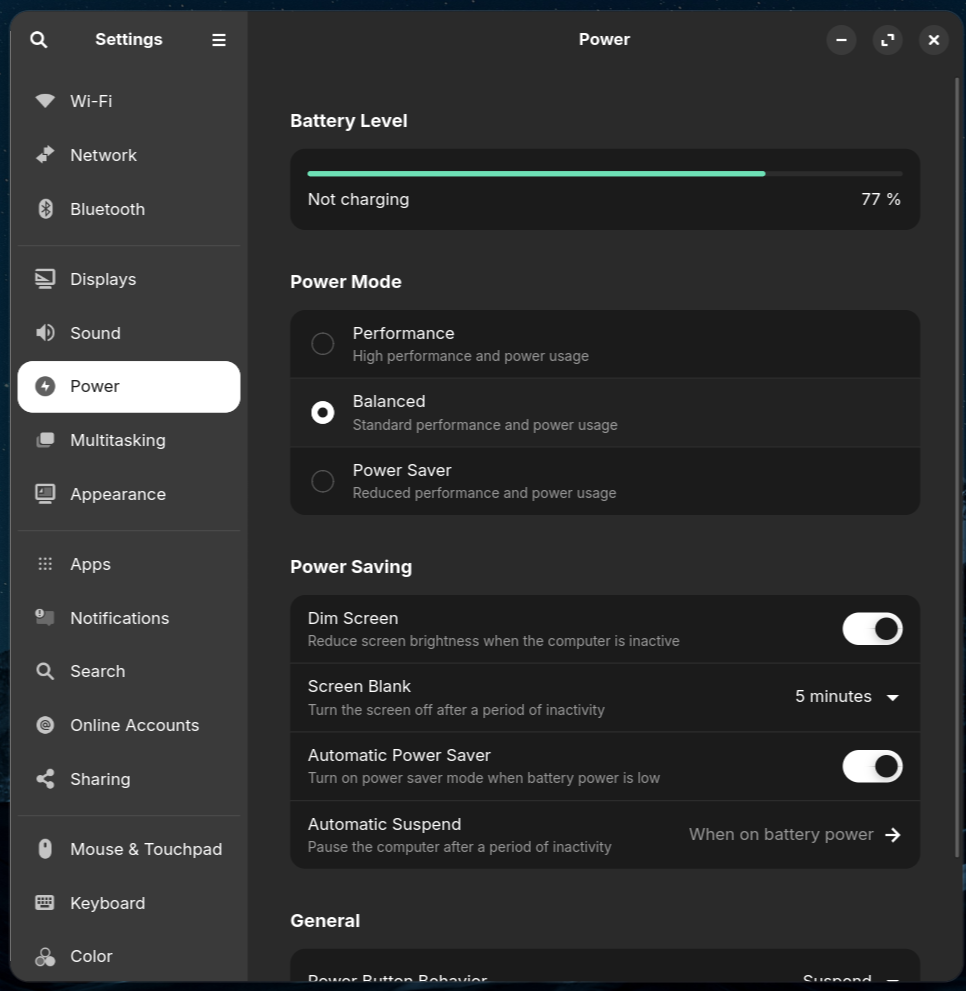 Manajemen Baterai Linux