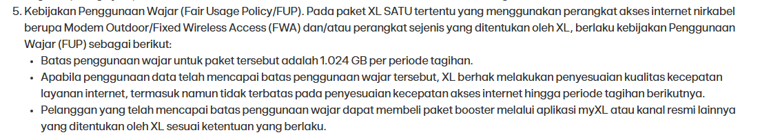 FUP XL FWA