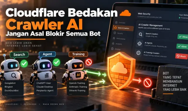 Cloudflare Mulai Bedakan Crawler AI
