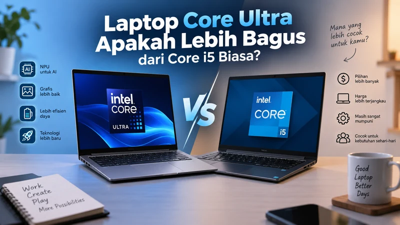 Laptop Core Ultra Apakah Lebih Bagus dari Core i5 Biasa? 1 Laptop Core Ultra