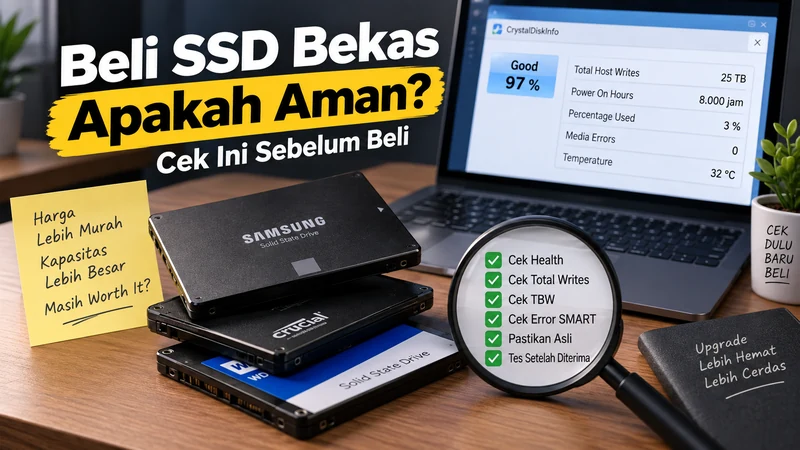 Beli SSD Bekas Apakah Aman? Cek Ini Sebelum Beli 1 SSD Bekas Apakah Aman