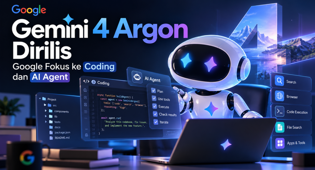 Gemini 4 Argon Dirilis, Google Fokus ke Coding dan AI Agent 1 Gemini 4 Argon Dirilis