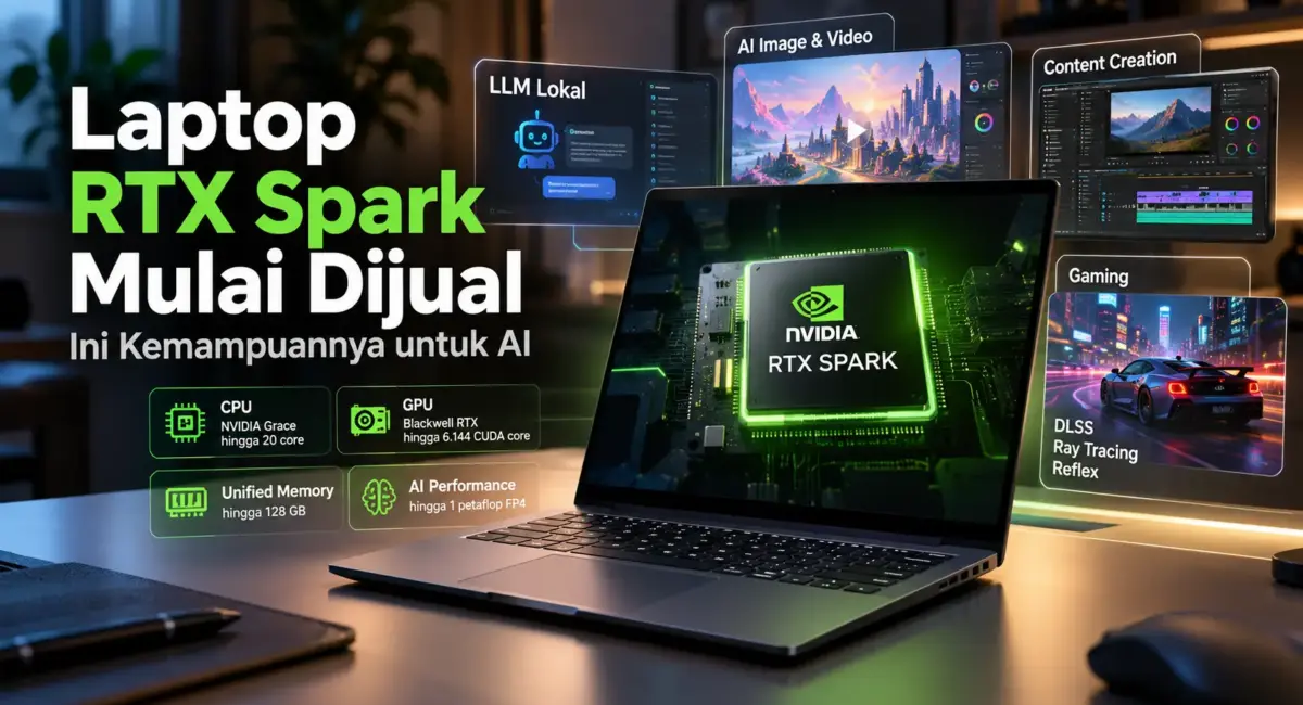 Laptop RTX Spark Mulai Dijual, Ini Kemampuannya untuk AI 1 Laptop RTX Spark