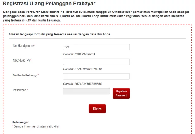 Review Registrasi Ulang Nomor SIM Card Ponsel (Hari Pertama) 2 Registrasi Ulang Telkomsel