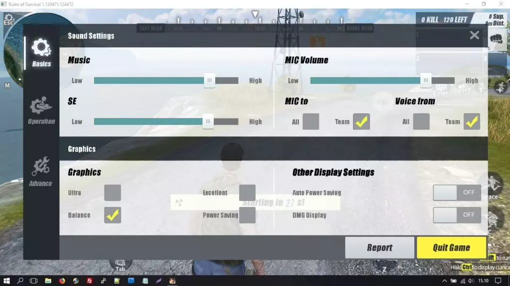 Memainkan Game Rules of Survival di Laptop ASUS A455LD Core i3 2 Setting di Game Rules of Survival