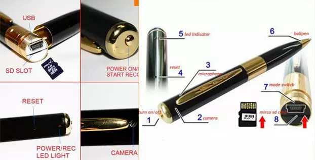 5 Rekomendasi Kamera Pengintai "Spy Cam" Unik Berkualitas 5 Kamera Pengintai Bolpoin