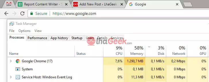 Cara Mengurangi Penggunaan RAM Pada Google Chrome 4 Jumlah Tab Chrome