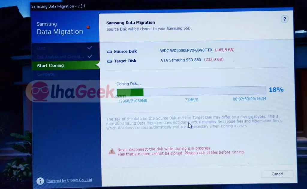 Cara Pasang SSD Samsung 860 EVO 250GB di ASUS A455LD 5 Cloning Windows 10