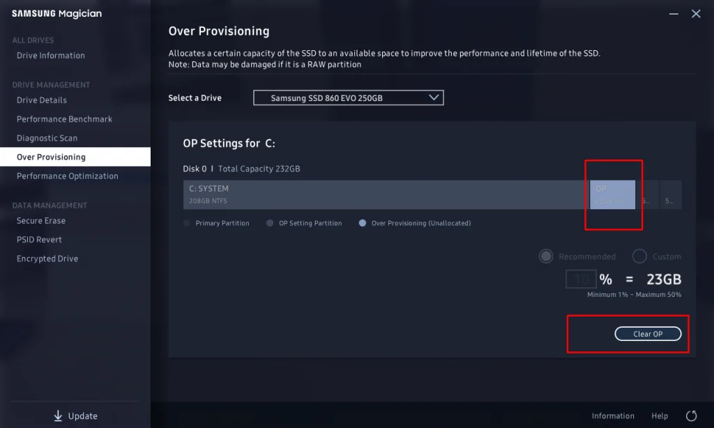 Cara Meningkatkan Performa SSD & Usia SSD Samsung dengan Over Provisioning 6 Over Provisioning SSD SAMSUNG