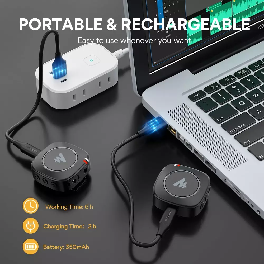 Review Wireless Microphone MAONO WM820, Up to 50 meter 7 Baterai MAONO WM820