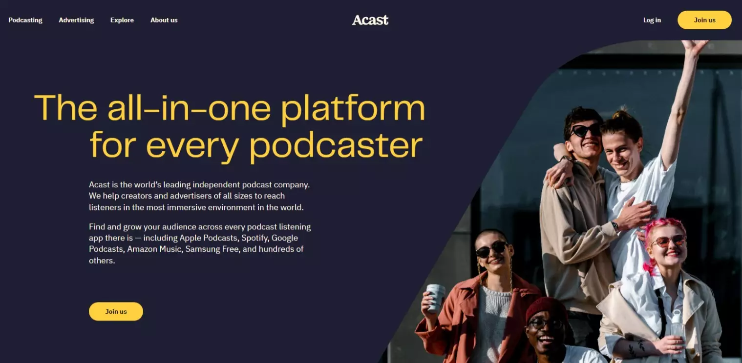 6 Hosting Podcast Gratis Terbaik yang Bisa Dicoba 4 Acast