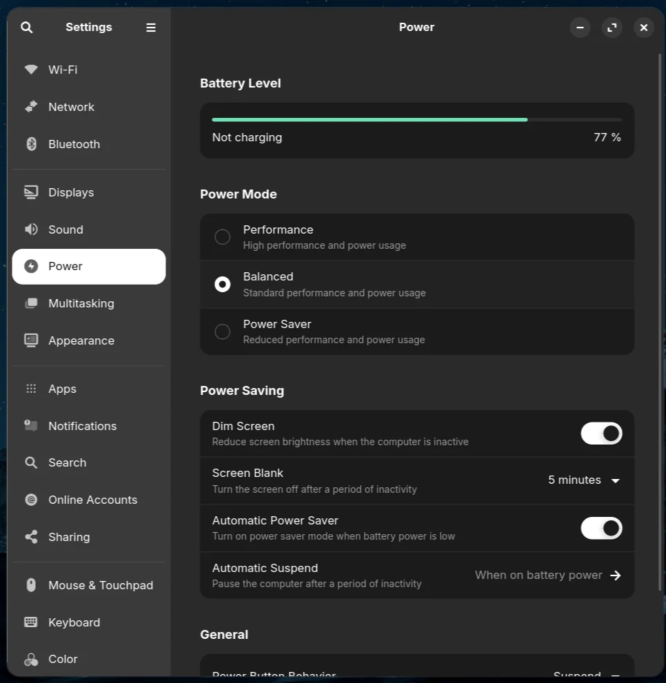 Install Zorin OS di Lenovo Yoga Slim 7 14IMH9 di Luar Ekspektasi 4 Manajemen Baterai Linux